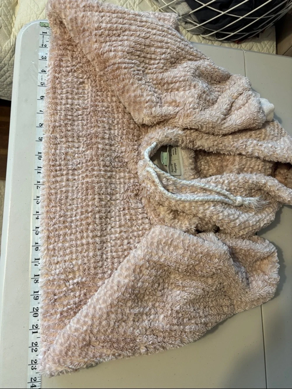 Anthropologie Saturday Sunday Dusty Pink Teddy Sweatshirt Size Medium Athleisure - Picture 5 of 12